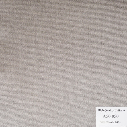 A50.050 Kevinlli V1 - Vải Suit 50% Wool - Nâu Trơn